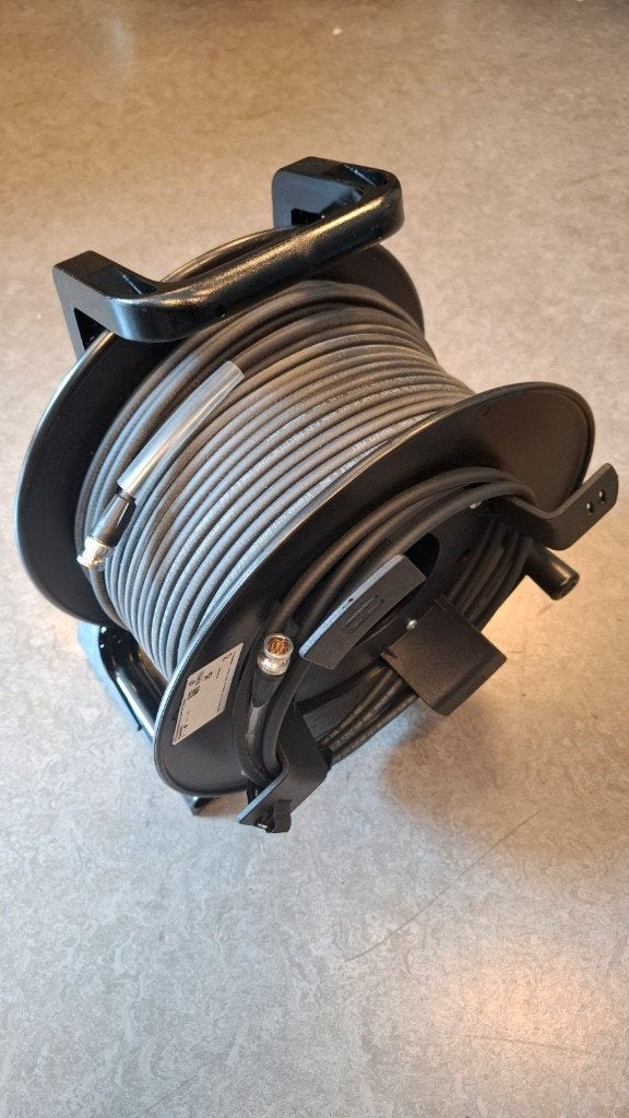 50m of 75m coax kabel op haspel GT310.RM zwart, Verzenden, Nieuw, 10 meter of meer, Coaxiale kabel