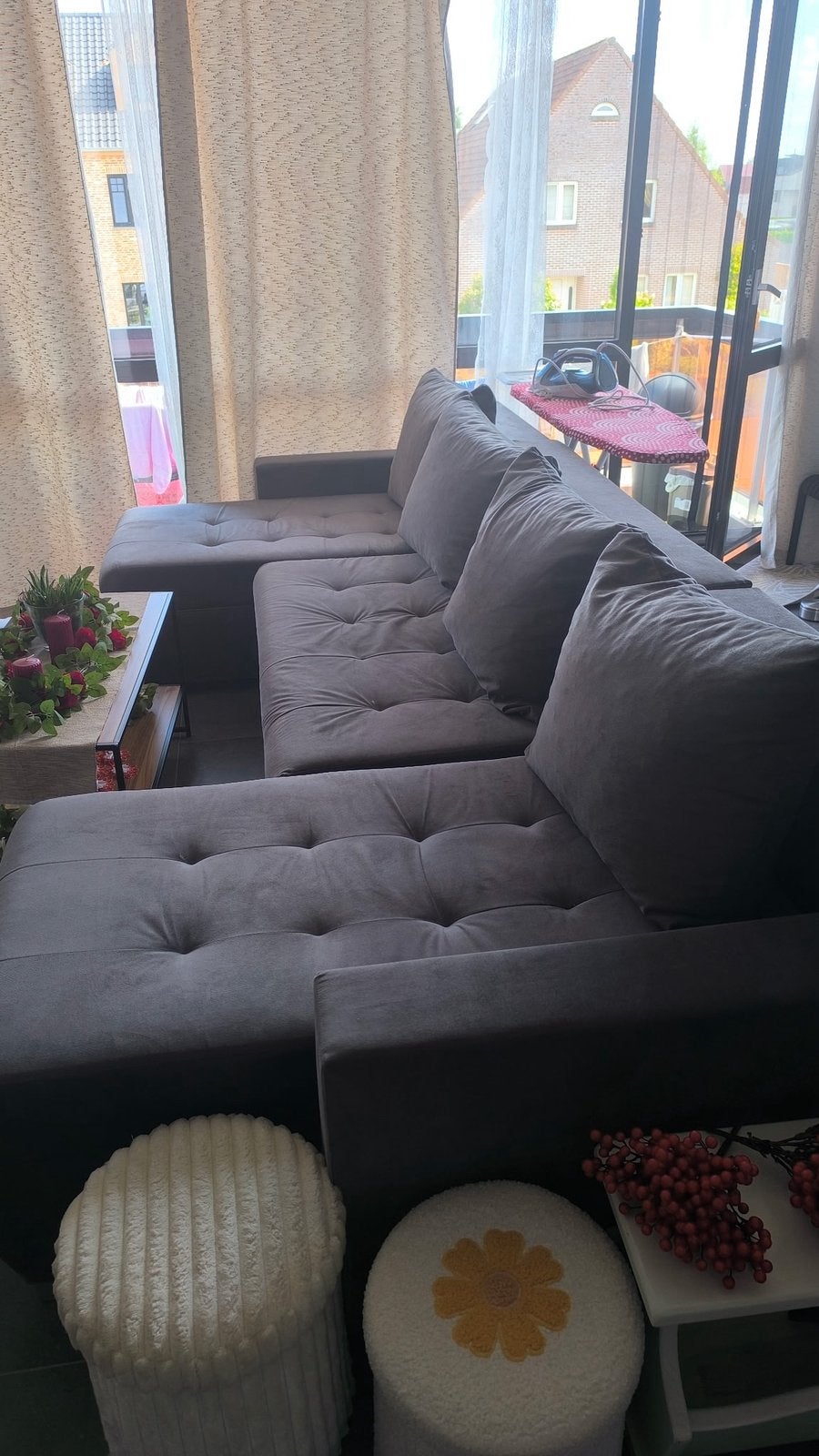 Canapé d'angle avec rangement et fonction couchage, Enlèvement, Comme neuf