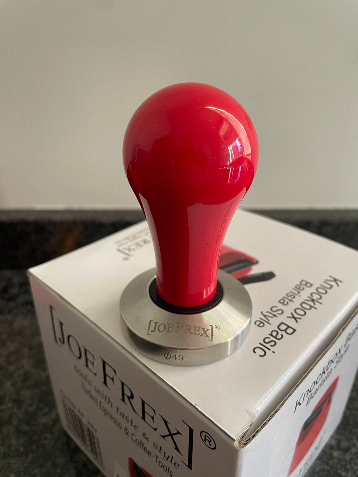 Tamper Joe Frex 49mm., Electroménager, Enlèvement ou Envoi, Comme neuf