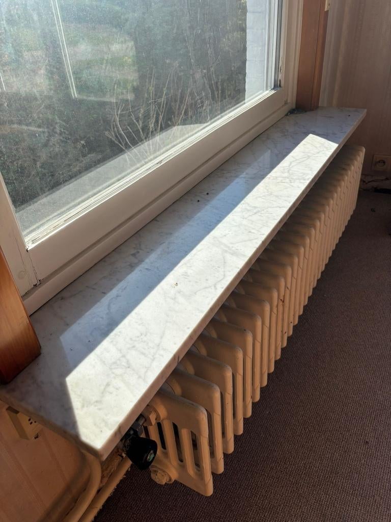 Marmer venstertabletten in verschillende afmetingen, Bricolage & Construction, Plinthes & Finitions, Utilisé, Rebords de fenêtre