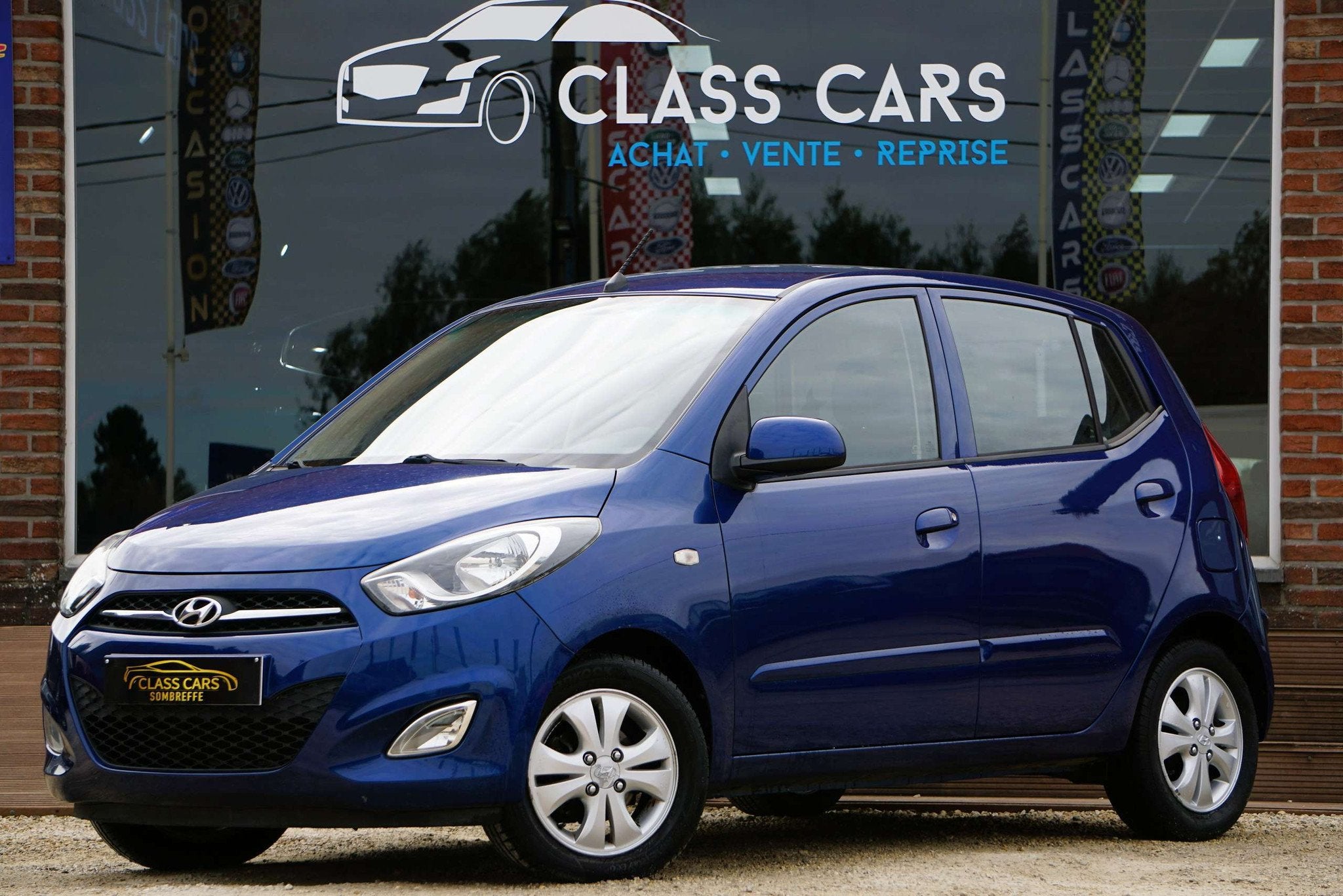 Hyundai i10 1.1i Comfort AUTOMATIQUE CLIM PDC GARANTIE 12 MO, Auto's, Stof, Zwart, 4 cilinders, Blauw