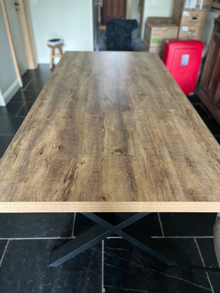 Eettafel 200x95, Huis en Inrichting, Ophalen, 200 cm of meer, 50 tot 100 cm, Zo goed als nieuw