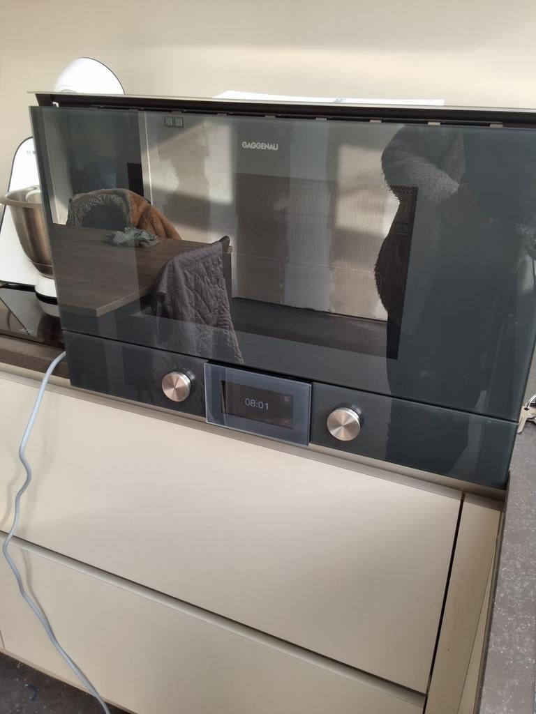 Luxe kwaliteits magnetron oven met grill GAGGENAU INBOUW, Elektronische apparatuur, Ophalen, Microgolfoven, Grill, Zo goed als nieuw