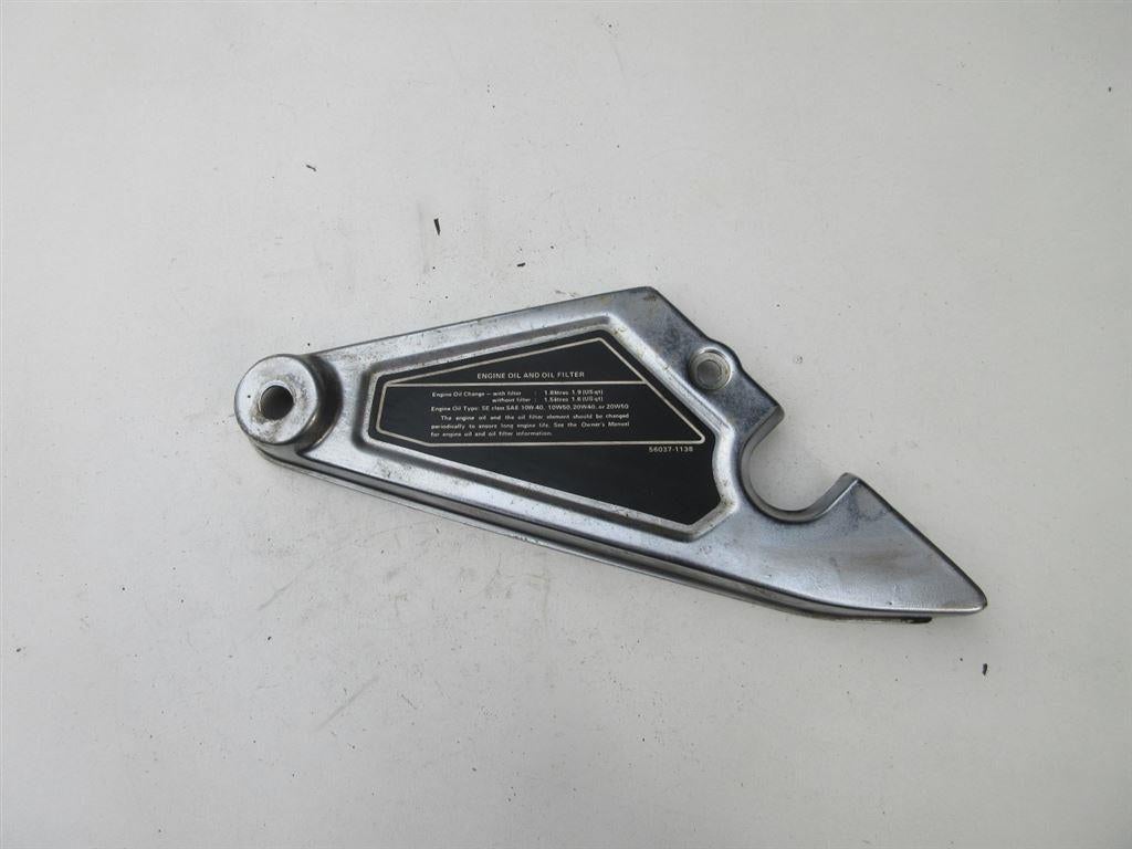Kawasaki Z305 voetsteun plaat R afdek schild cover deksel KZ, Ophalen, Gebruikt