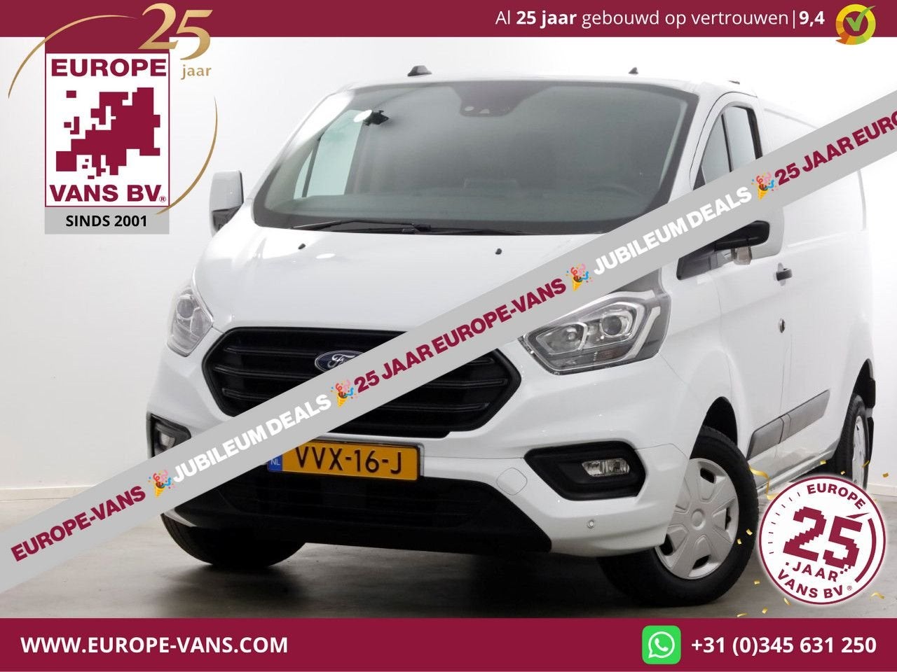 Ford Transit Custom 2.0 TDCI 130pk L2H1 Trend Airco/Navi/Cam, 197 g/km, Achat, Entreprise, Diesel