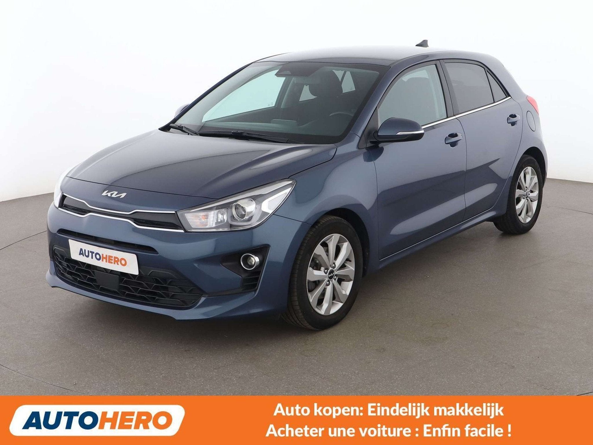 Kia Rio 1.0 TGDI Active (bj 2023), Stof, Gebruikt, Blauw, 5 deurs