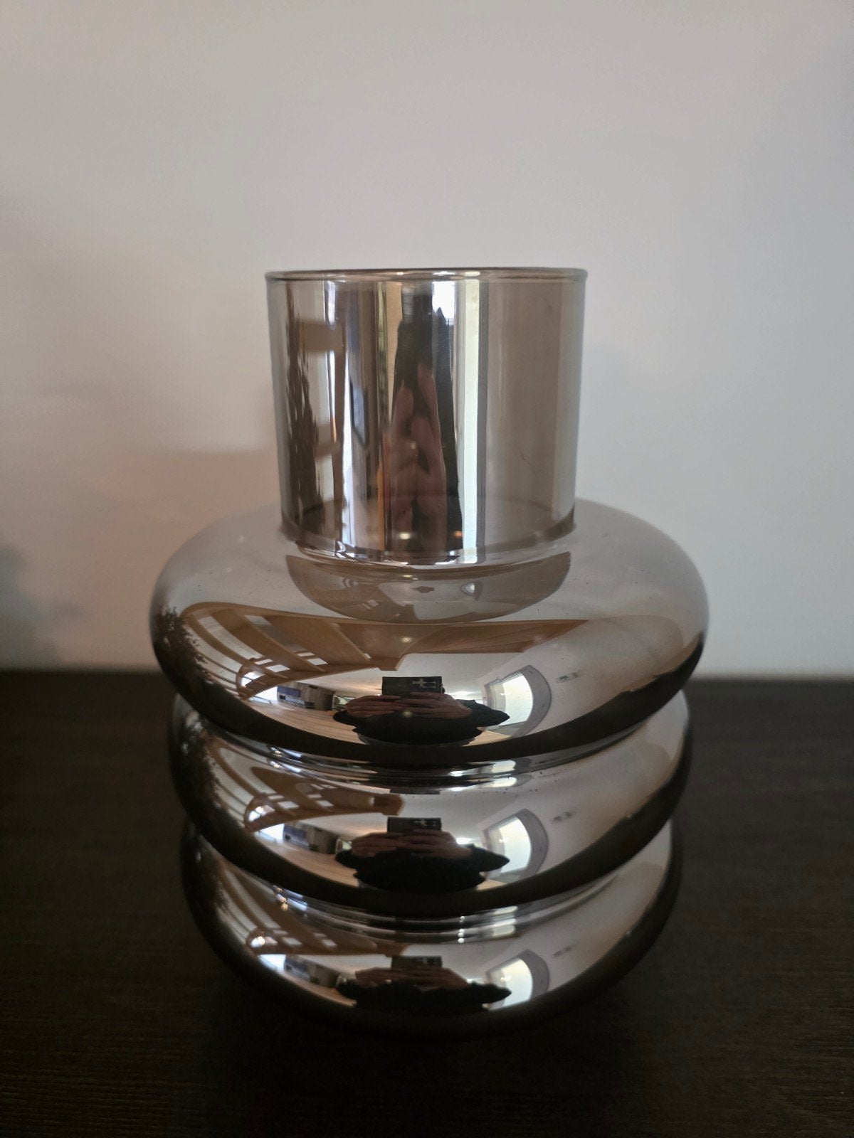 Vase / Vaas - Jysk, Maison & Meubles, Enlèvement, Neuf, Argenté