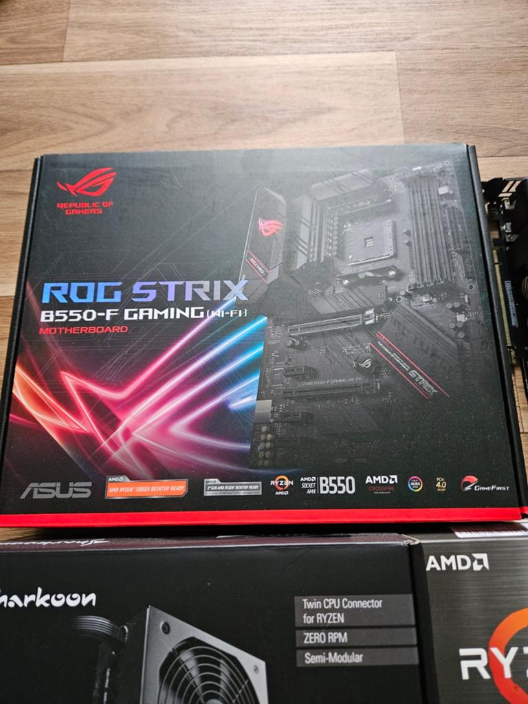 RYZEN 5 5600X/ASUS B550/ SSD 1TB SAMSUNG/SHARKOON 750W, Informatique & Logiciels, Cartes mères, Enlèvement, AMD, DDR3