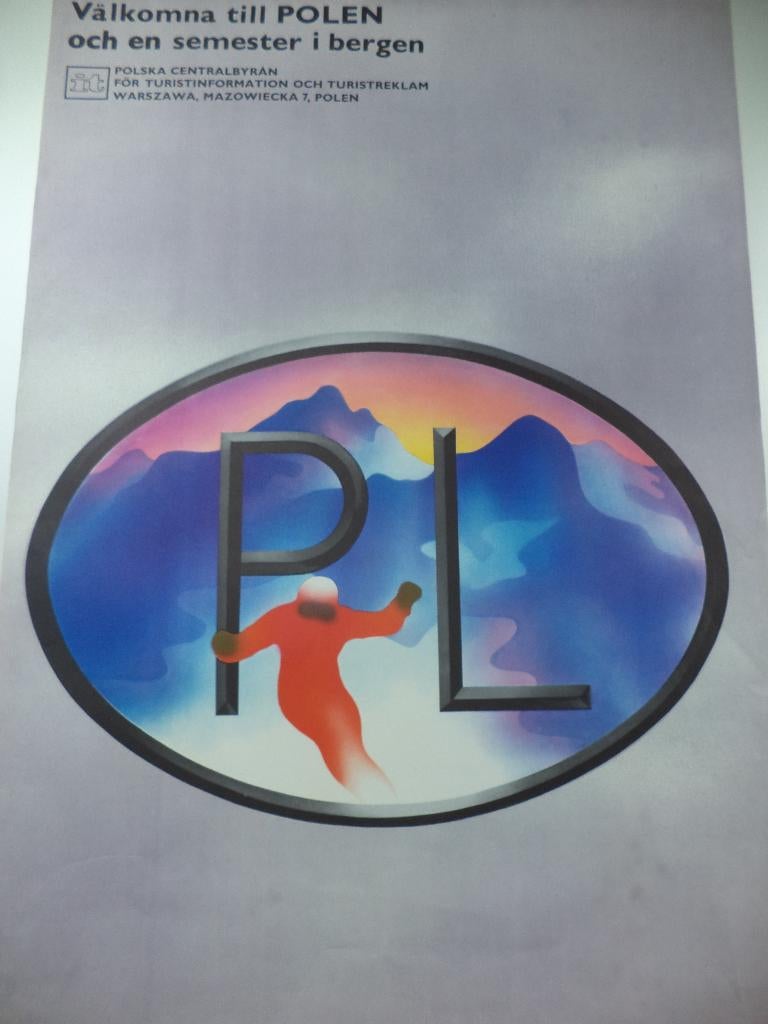 originele 1970 ICONISCHE POOLSE poster T. RUMINSKI Ski PL, Antiek en Kunst, Ophalen