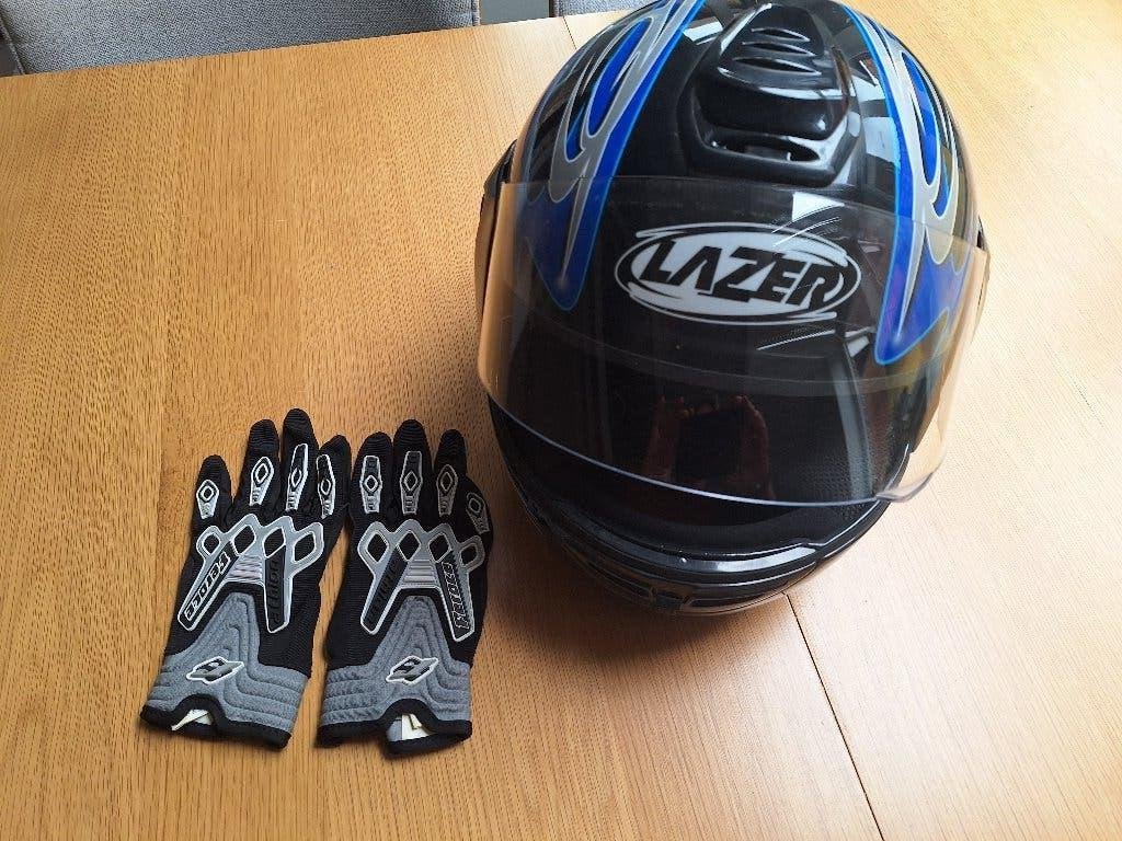 motorhelm Lazer voor kinderen, Motoren, Ophalen of Verzenden, Kinderen, Lazer