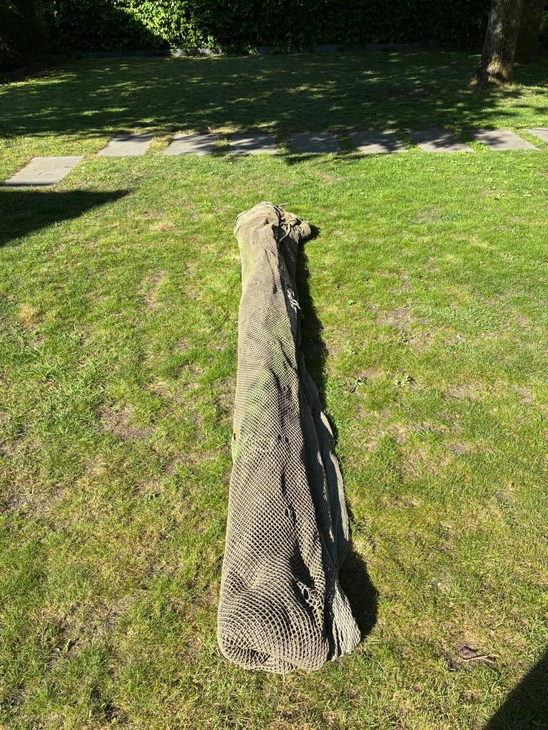 Militair camouflage net - authentiek - kaki groen - 5*5m, Hobby & Loisirs créatifs, Hobby & Loisirs Autre, Enlèvement, Utilisé