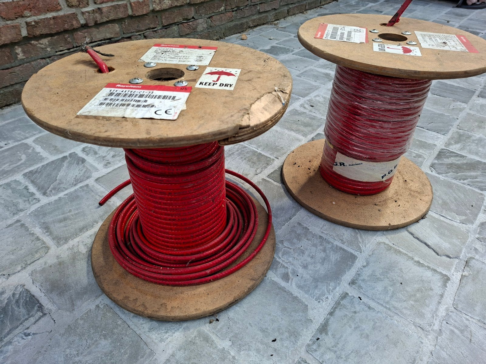 Verwarmingskabel Raychem, Ophalen