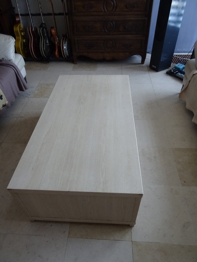 Stevige salontafel, Maison & Meubles, Tables | Tables de salon, 100 à 150 cm, Enlèvement, Utilisé, 50 à 100 cm