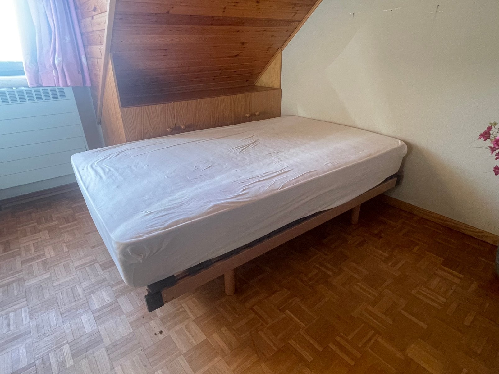 Twijfelaar bed, Ophalen, Gebruikt, 200 tot 250 cm