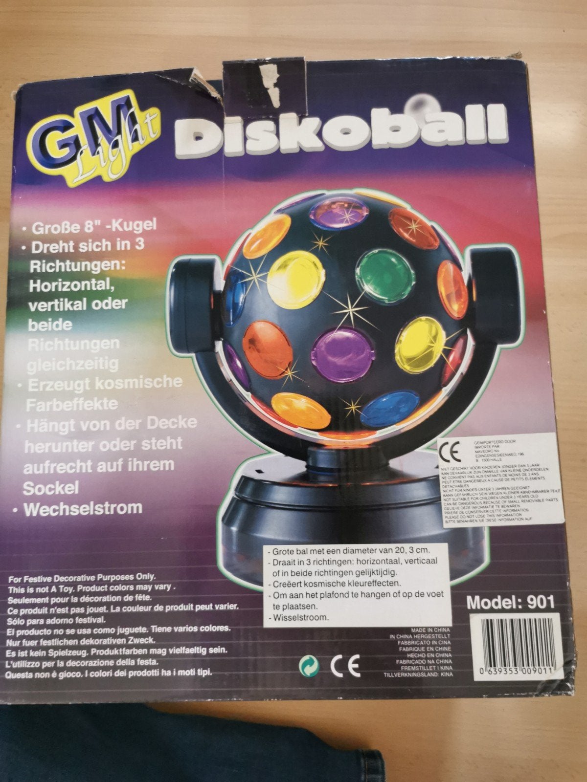 Discobal met licht, Muziek en Instrumenten, Licht en Laser, Ophalen of Verzenden, Zo goed als nieuw, Licht