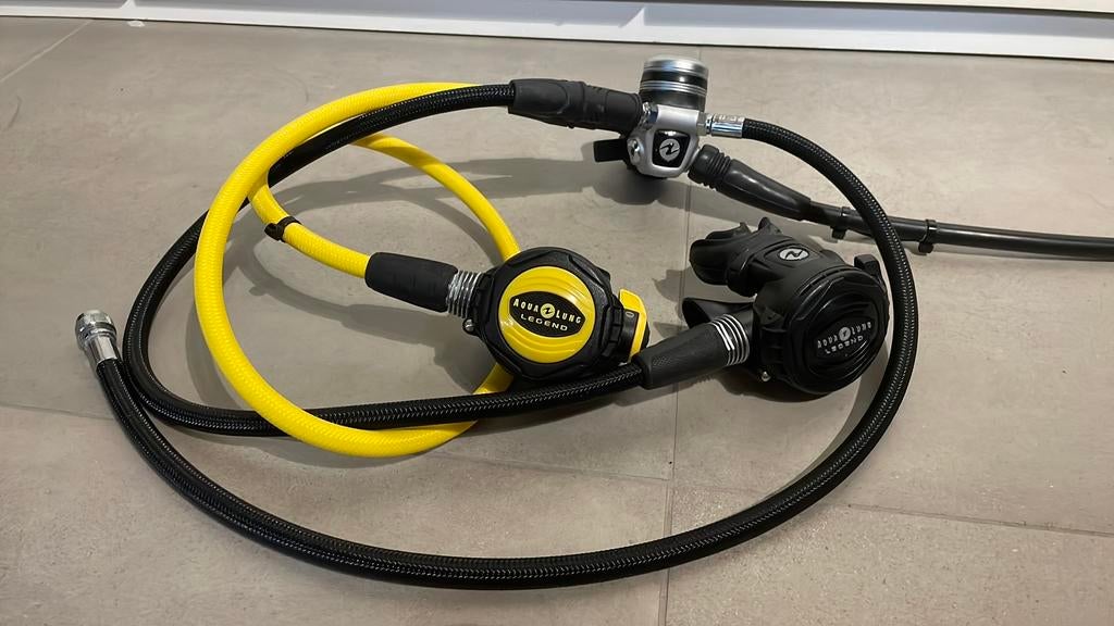 Ontspanner Aqualung Legend DIN 300bar, Watersport en Boten, Ophalen of Verzenden, Gebruikt, Overige typen