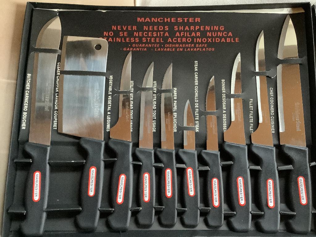 Set messen, Ophalen, Nieuw, Los bestek, Inox of Chroom