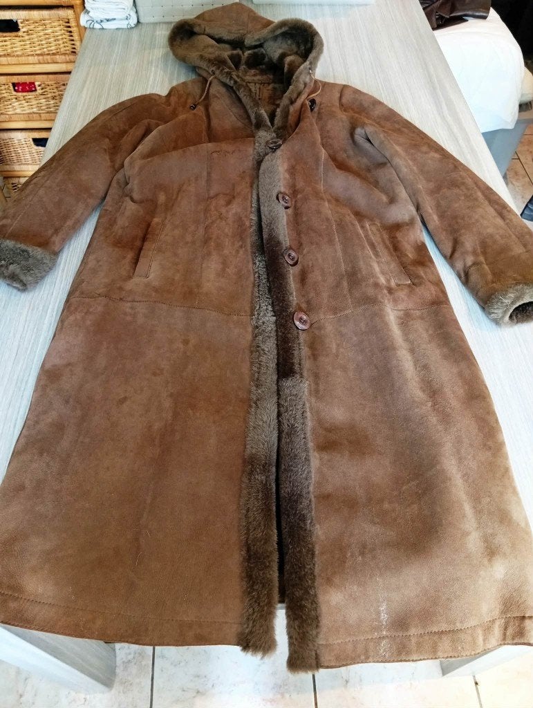 manteau pour femme en veritable fourrure, Vêtements | Femmes, Enlèvement ou Envoi, Comme neuf, Brun, Manteau
