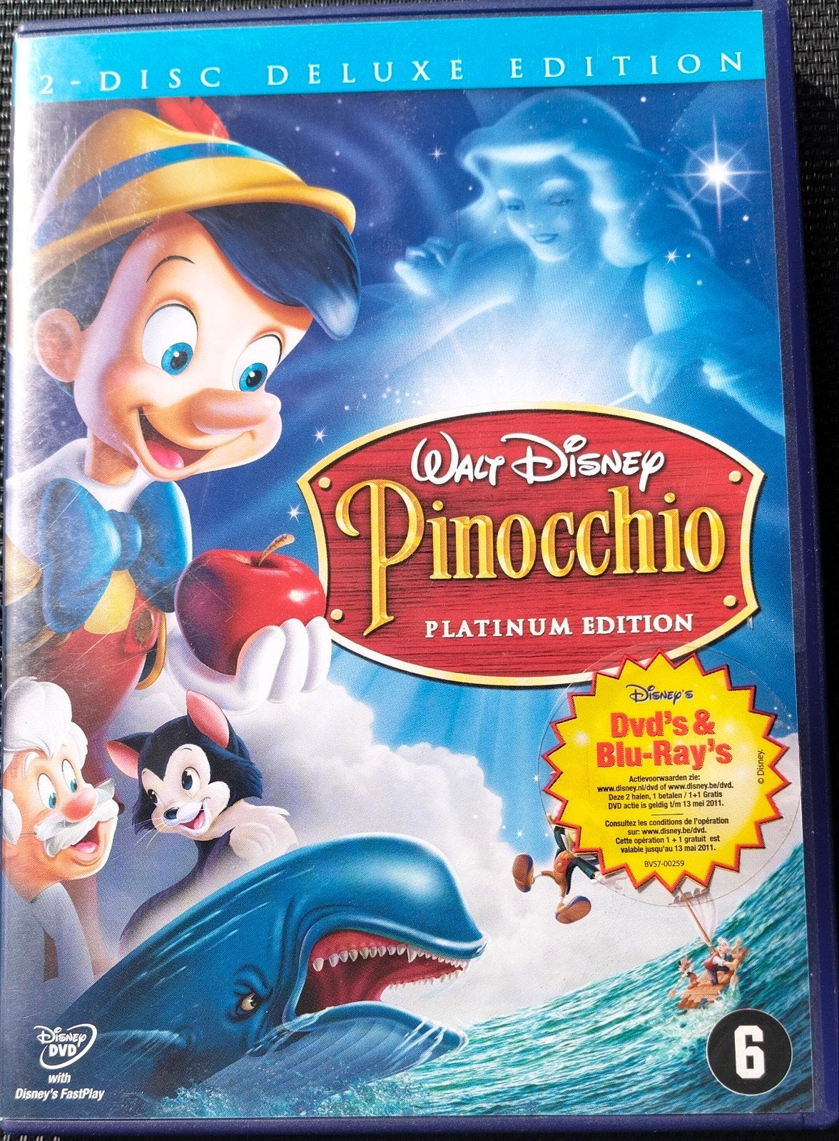 Pinokkio (Walt Disney Platinum editie), CD & DVD, DVD | Films d'animation & Dessins animés, Tous les âges, Animation, Matériel bonus