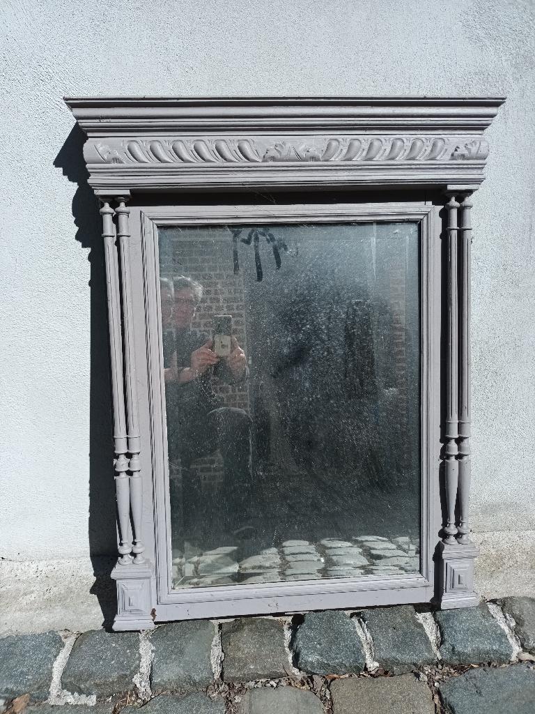 brocante spiegel, Ophalen