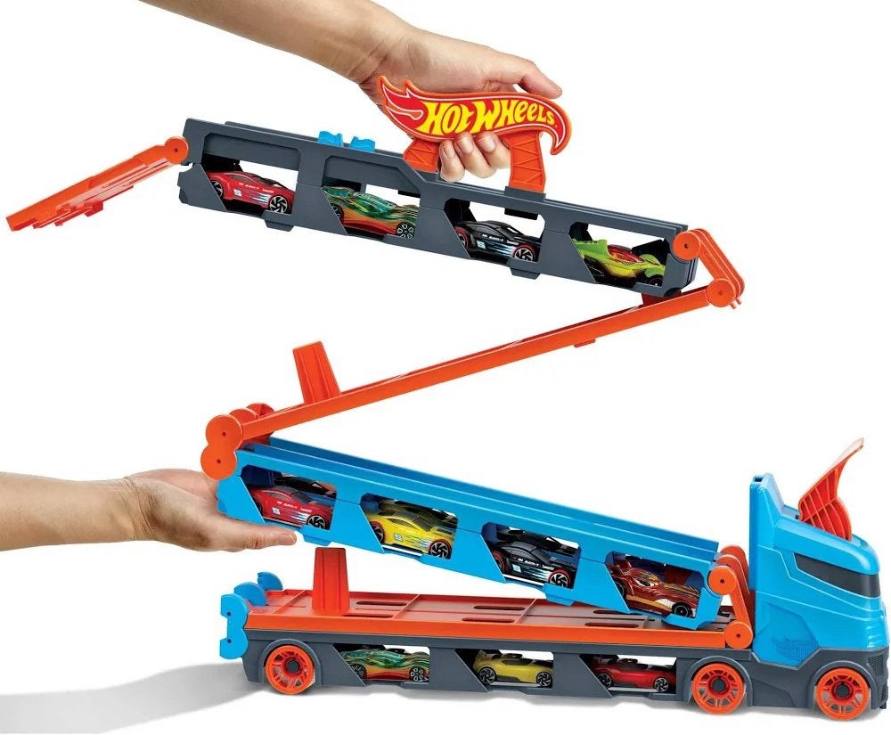 Hot Wheels oplegger/racebaan, Enfants & Bébés, Jouets | Circuits, Enlèvement, Comme neuf, Circuit, Hot Wheels