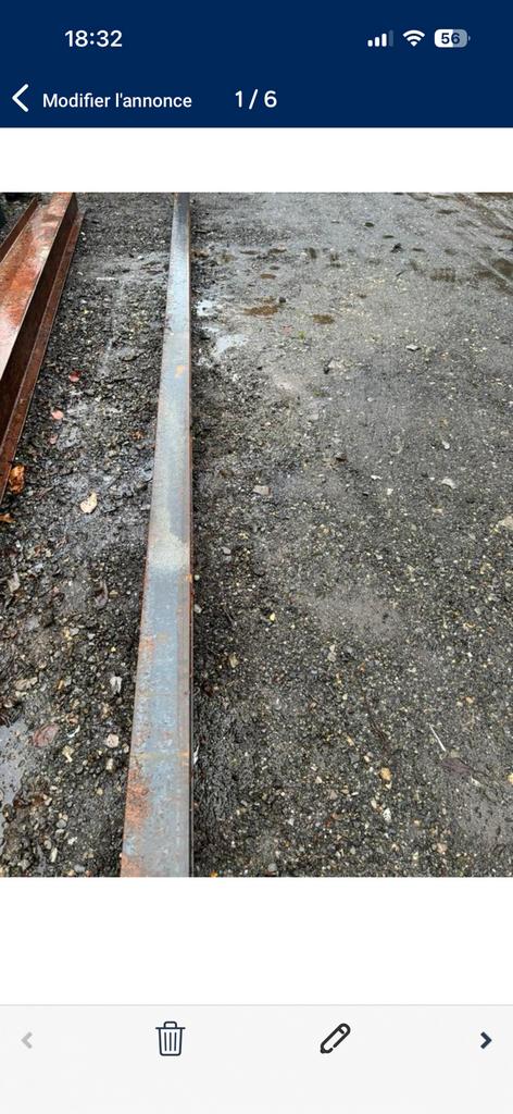 Poutrelle heb 500 cm x 22 cm x11 cm, Bricolage & Construction, Enlèvement, Comme neuf