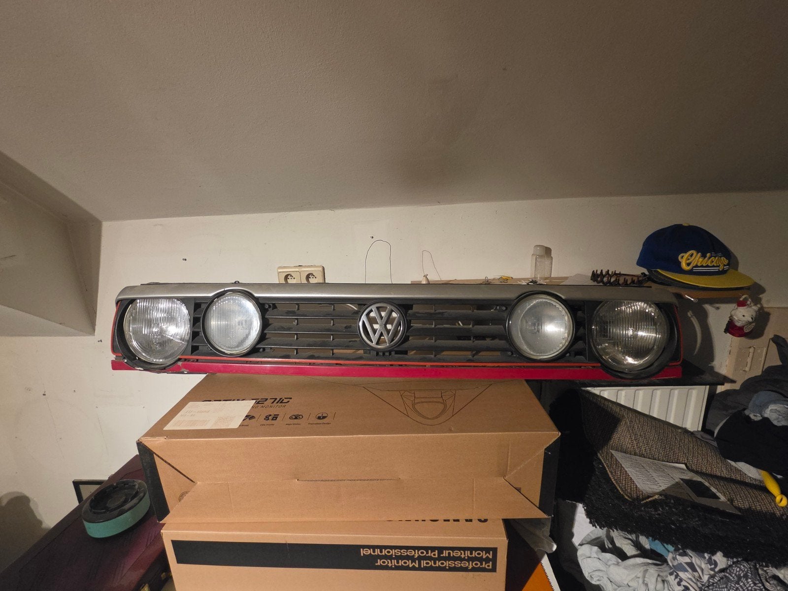 Golf 2 gti gril met lampen en booskijker, Ophalen