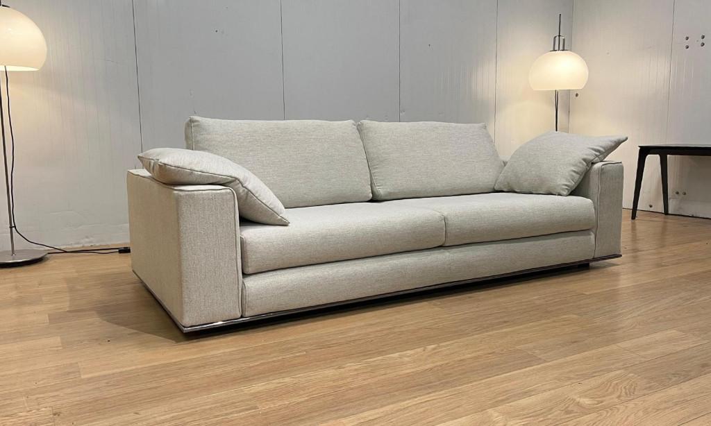 Minotti Hamilton 3-Zits + GARANTIE – NP: €14.500, 100 à 125 cm, Enlèvement ou Envoi, 200 à 250 cm, Banc droit