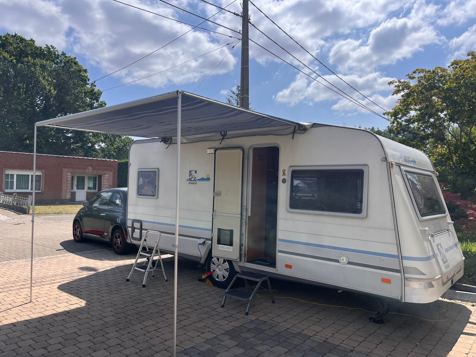Knaus azur 500 caravan, Caravans en Kamperen, Schokbreker, Rondzit, 4 tot 5 meter, Knaus