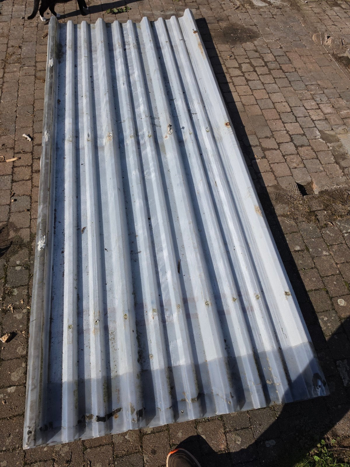 3x PVC dakplaat, Enlèvement, Utilisé