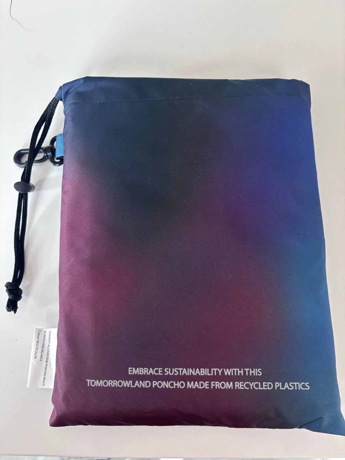 NIEUW - Tomorrowland Poncho, Caravans en Kamperen, Regenkleding, Verzenden, Zo goed als nieuw