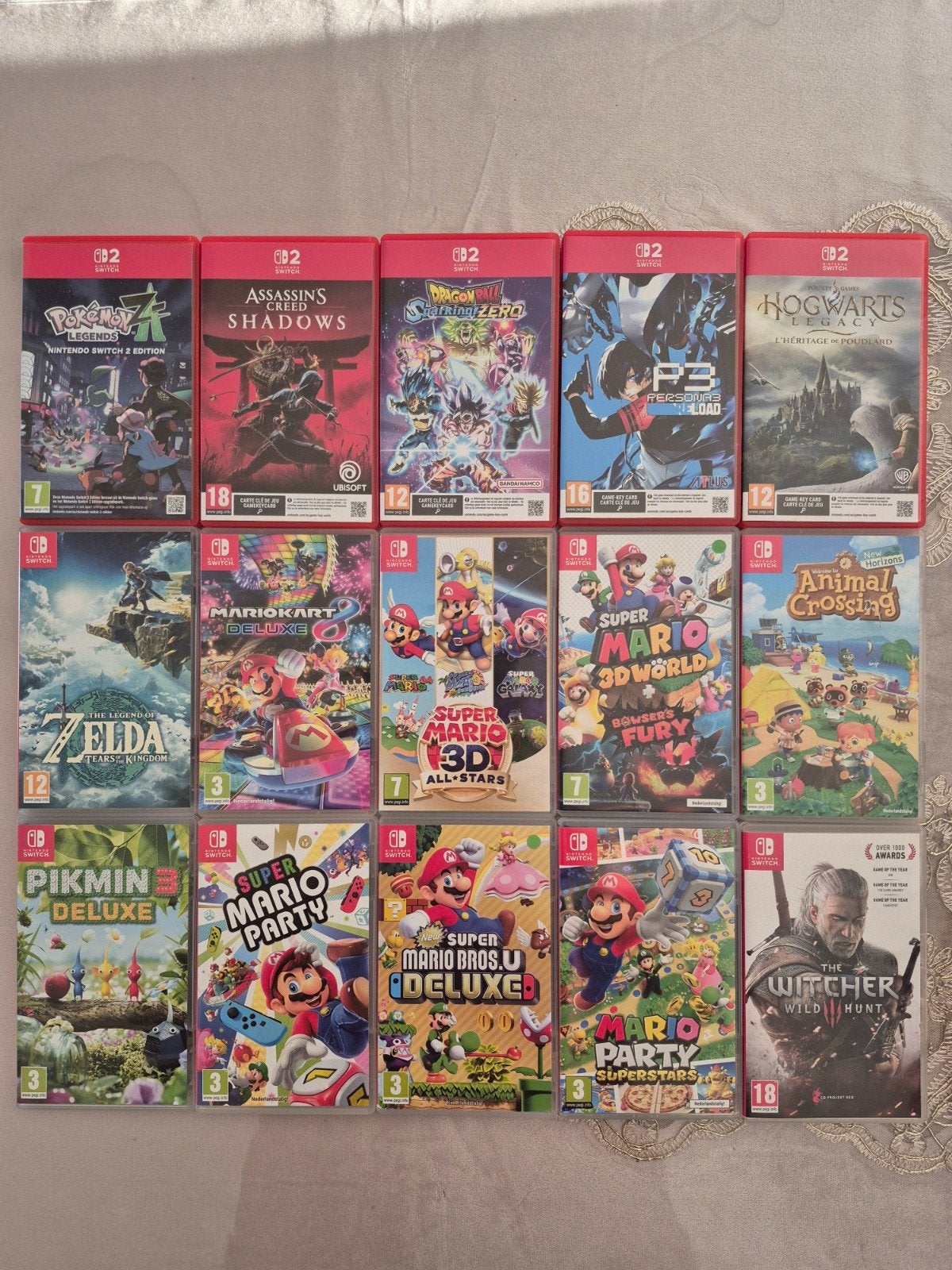 Verschillende Switch games., Enlèvement