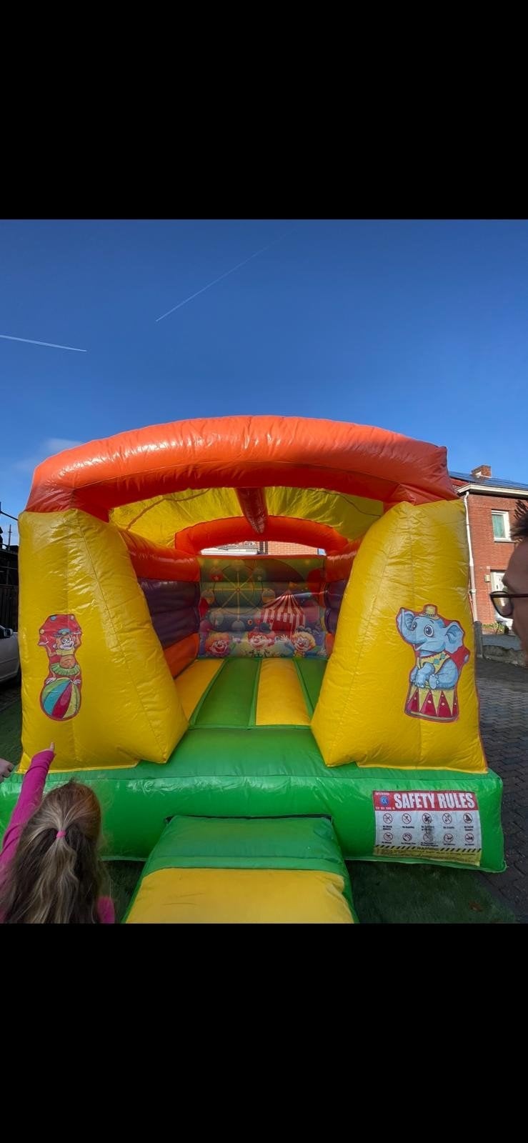 clown springkasteel te koop, Ophalen of Verzenden