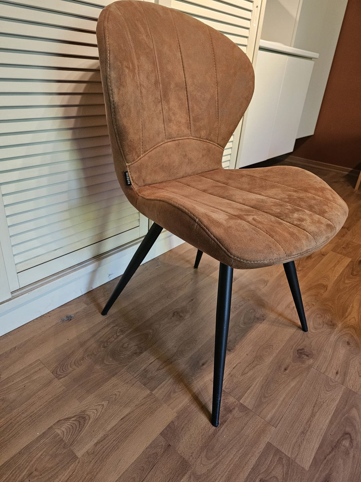 Ensemble de 8 chaises de salle à manger - couleur cognac, Maison & Meubles, Autres couleurs, Rustiek, Comme neuf, Enlèvement