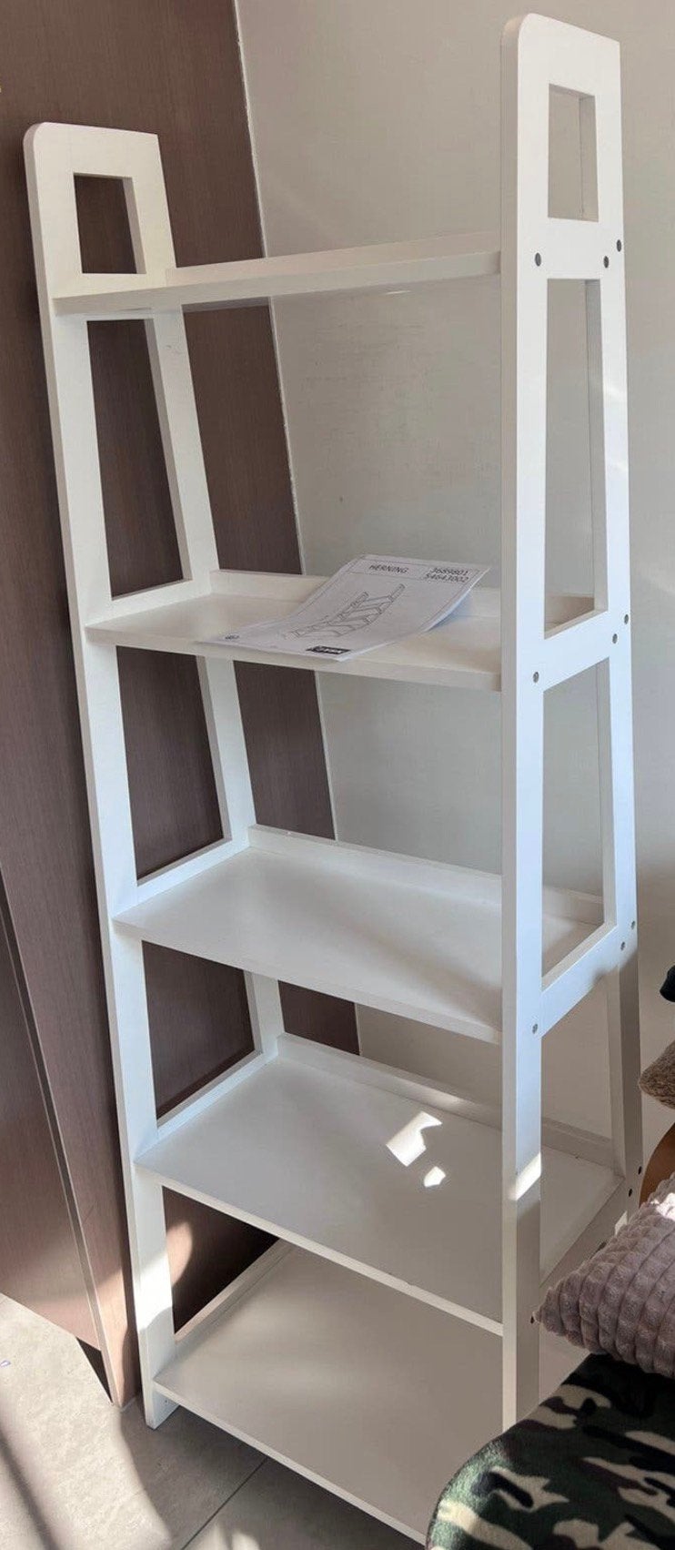 JYSK Herning ladderkast - 5 schappen - as new - wit, Enlèvement, Comme neuf