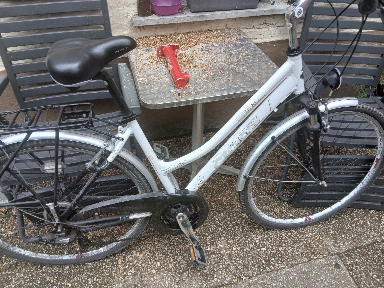 damesfietd, Gebruikt, Velgrem, 47 tot 50 cm, Versnellingen
