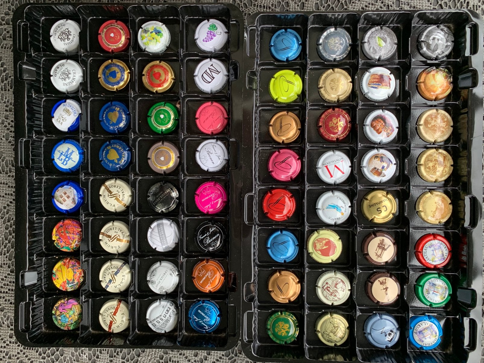 Capsules de champagne 352 pièces, Collections, Collections Autre, Enlèvement ou Envoi, Utilisé
