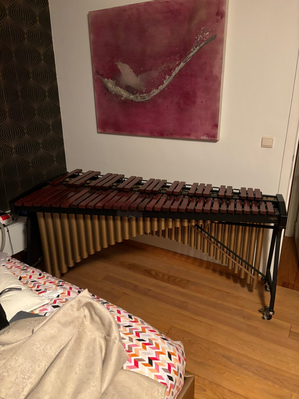 Saito Marimba 4,3 tons, Musique & Instruments, Batteries & Percussions, Enlèvement, Comme neuf