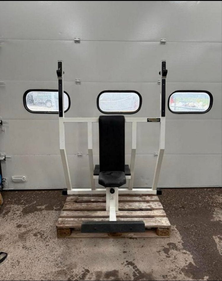 Technogym Isotonic shoulderbench / military press, Ophalen, Gebruikt, Benen, Overige typen