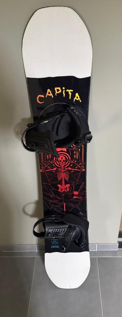 Capita indoor survival 158 + Union bindingen, Sport en Fitness, Snowboarden, Ophalen, Gebruikt, Board