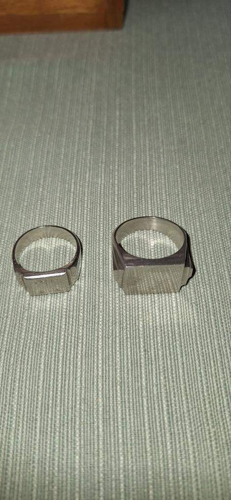 Zegelringen (ijzer, zink, koper) 2stuks, Handtassen en Accessoires, Ringen, Ophalen