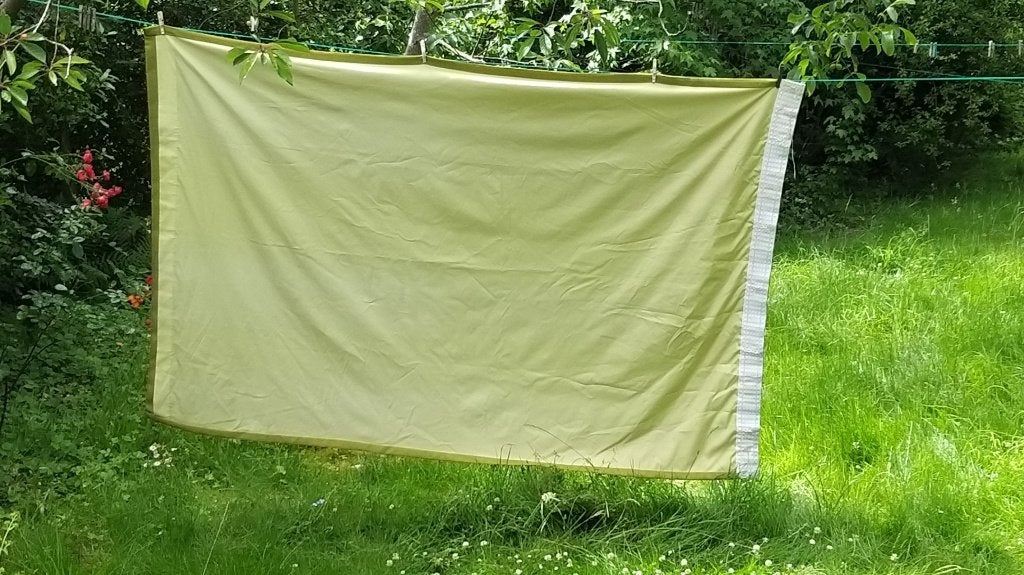 Tentures doublées, Enlèvement, Vert, 100 à 150 cm, 200 cm ou plus