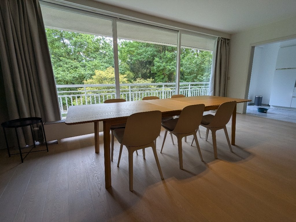 eettafel, Huis en Inrichting, Ophalen, Gebruikt, Eikenhout, 200 cm of meer