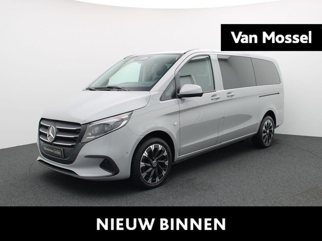 Mercedes-Benz Vito 124 CDI L2 + DUBBEL CABINE + LEDER +, Entreprise, 2000 kg, Entretenue par le concessionnaire, Noir