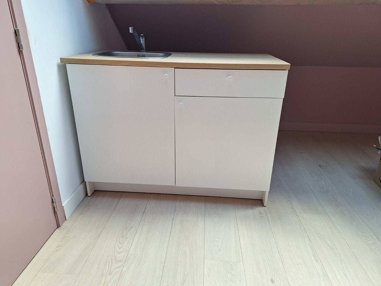 Ikea Knoxhult keuken met spoelbak en kraan, Enlèvement, Comme neuf, 100 à 150 cm