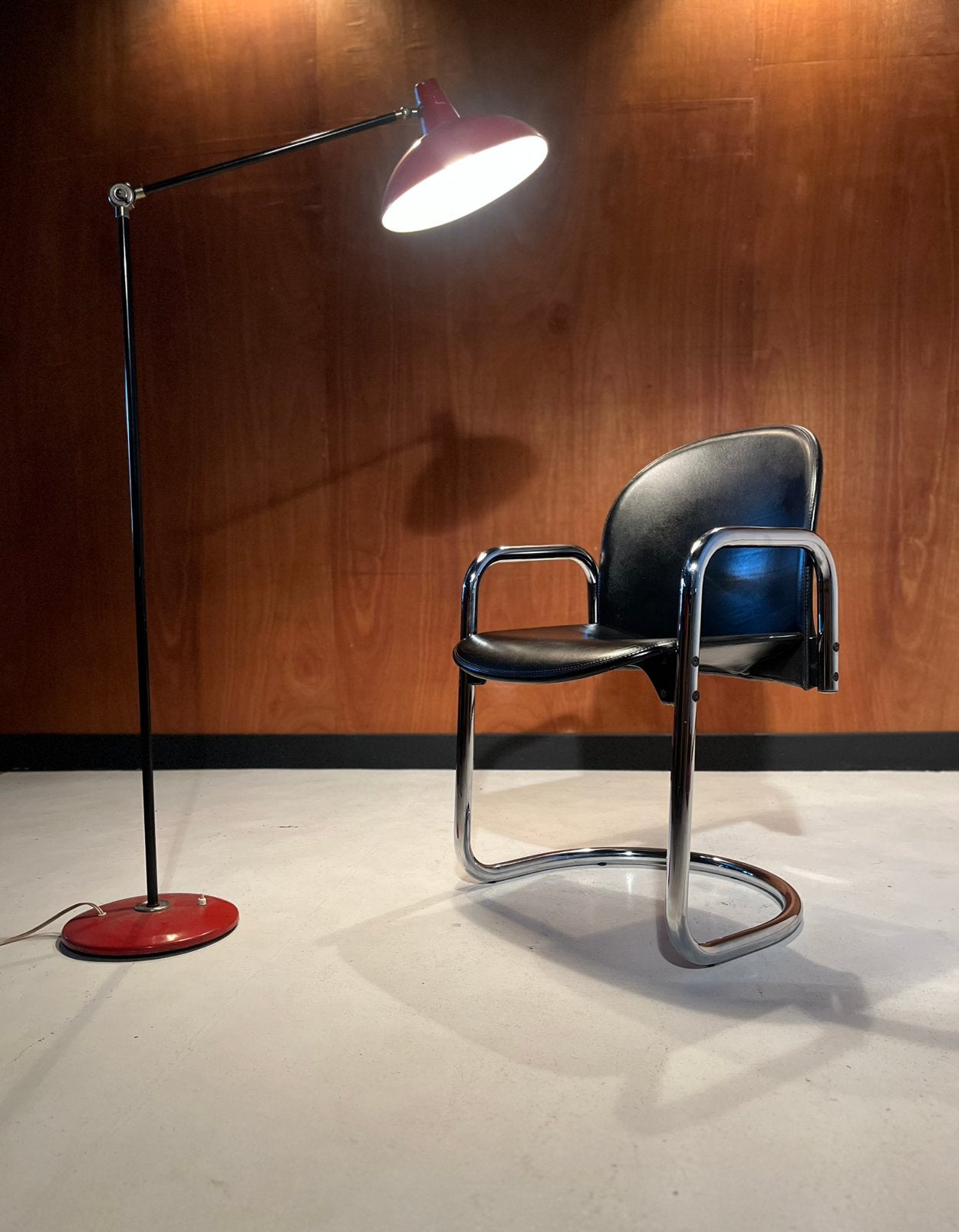 Fauteuil Dialogo Dessau cuir et chrome •Livraison gratuite•, Maison & Meubles, Enlèvement, Comme neuf, Cuir