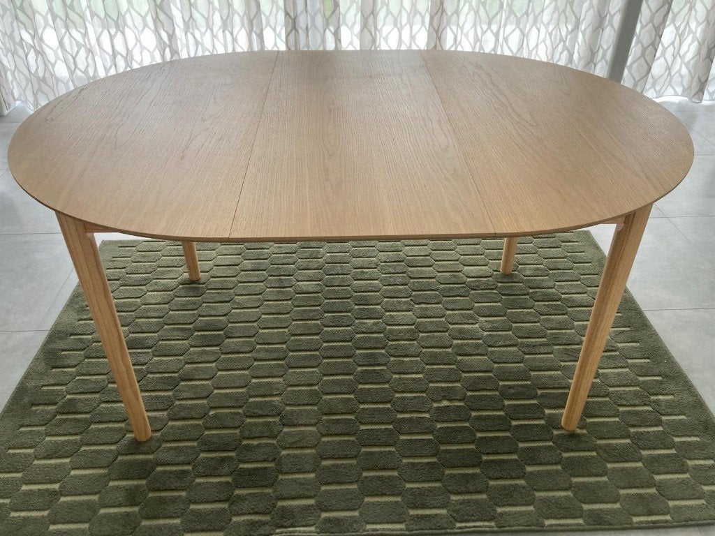 eettafel, Ophalen, 100 tot 150 cm, Eikenhout, 200 cm of meer