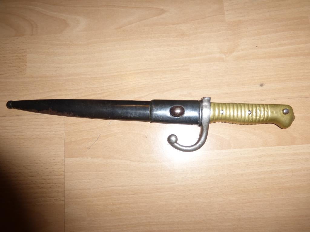 Argentijnse bajonet 1879/31 van baanbrekende militaire, Verzenden, Landmacht, Mes of Dolk