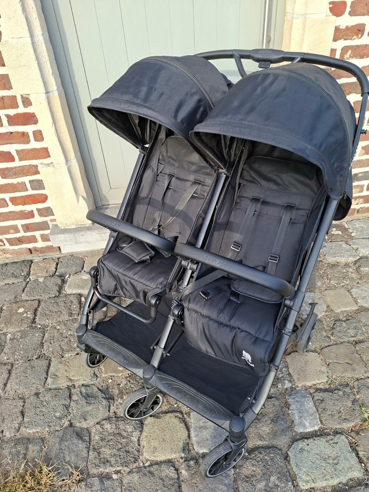 A vendre Duo buggy Deryan Luxe Rolo X2 - utilisé jusqu'à 5 f, Enfants & Bébés, Enlèvement, Comme neuf, Autres marques, Modèle duo