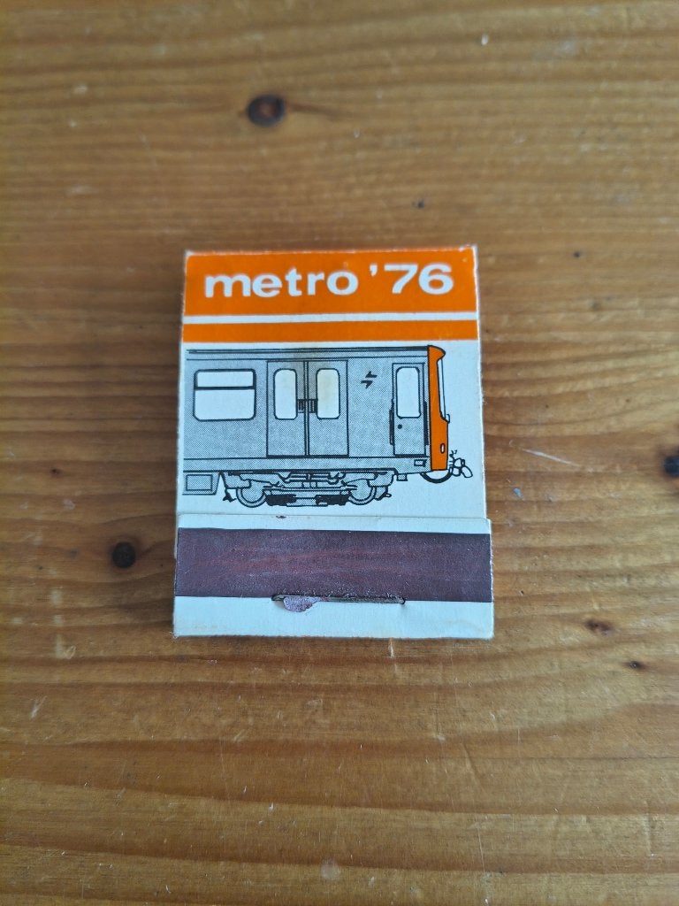 Luciferdoosje Metro van Brussel 1976, Enlèvement, Comme neuf, Boîtes ou marques d'allumettes